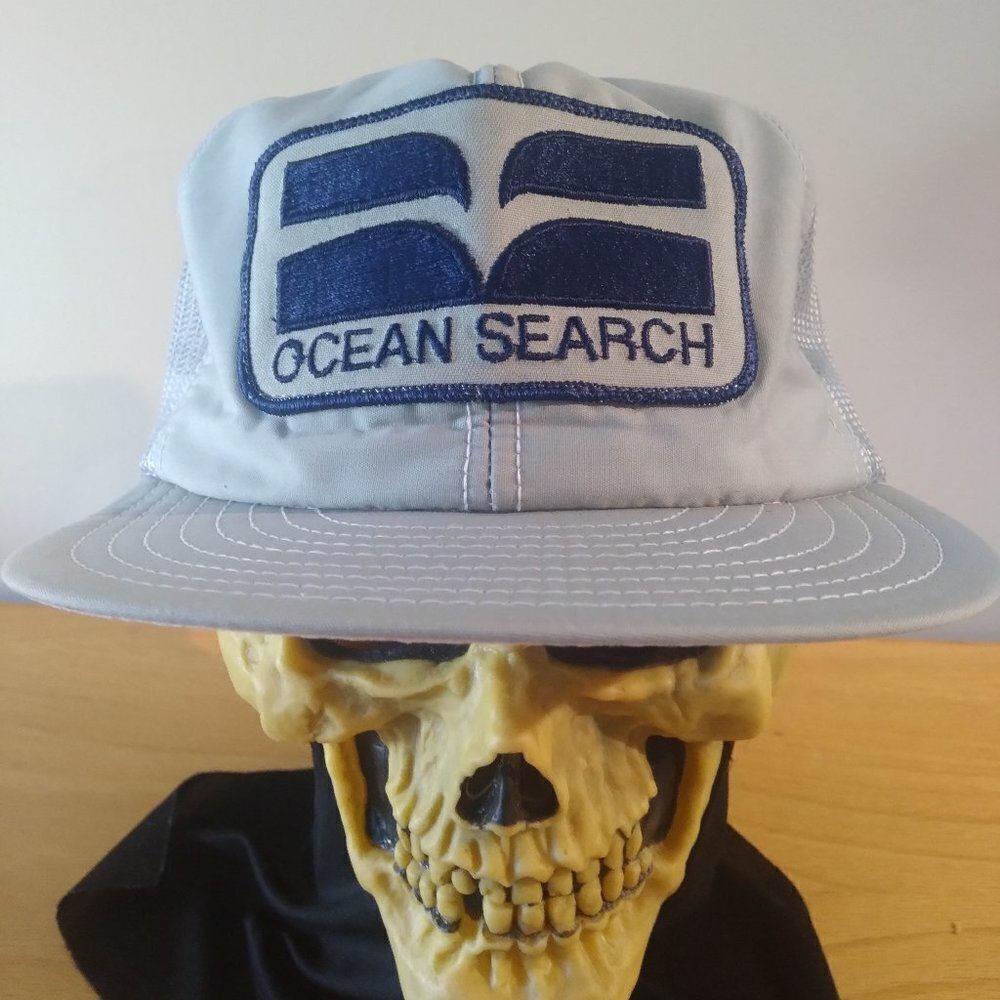 Vintage Louisville Mfg Ocean Search Patch Snap Back Trucker Hat